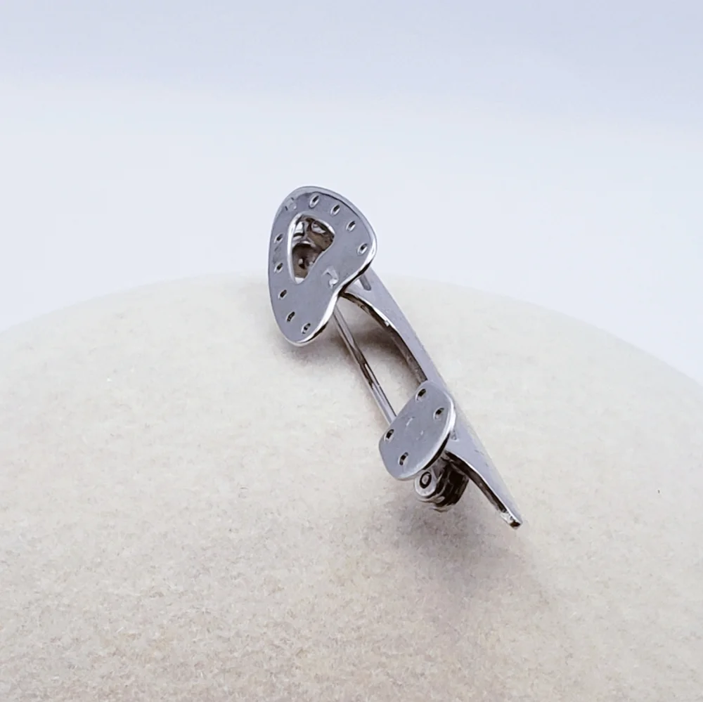 Unique Sterling Silver BEAU Brooch Unisex